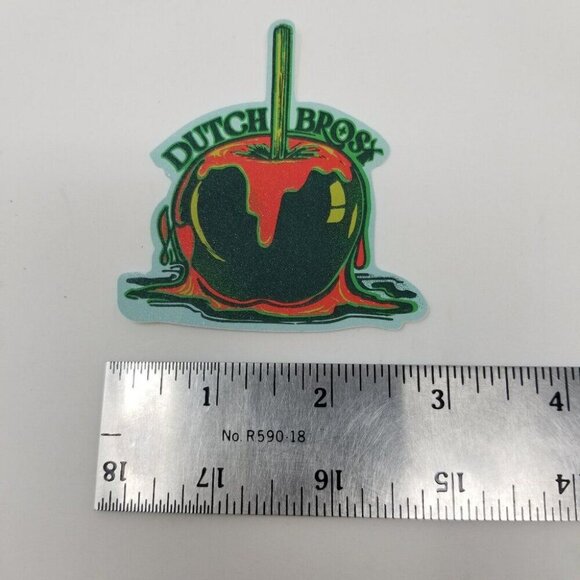 Dutch Bros Sticker September 2024 Candy Apple Green Red - Picture 2 of 3